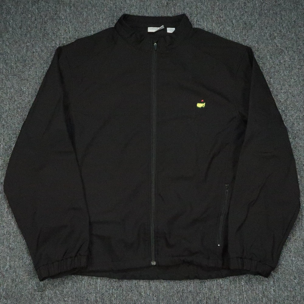 Masters Performance Jacket Mens XXL Black Augusta National Golf Full Zip 2XL